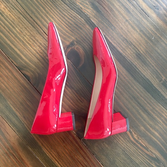 NIB J. Crew Patent Classic Block Heel Pump Sz 9 - Picture 5 of 7